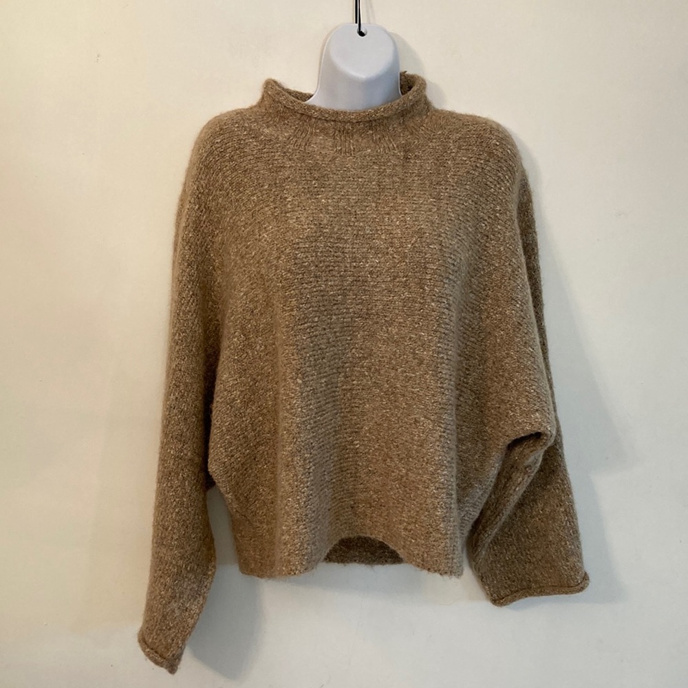 Willamrast mock neck wool blend long sleeve sweater
